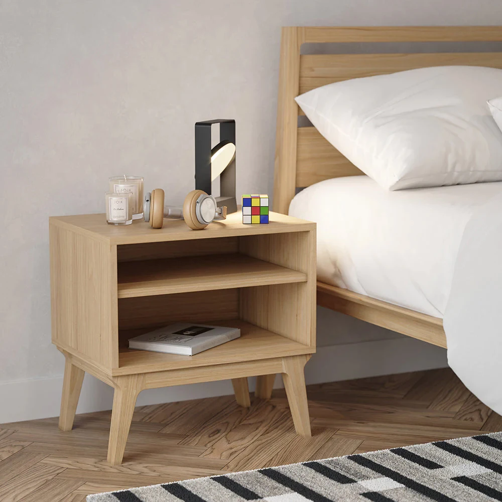 Wooden Solid Oak Modern Simple Bedsides Night Stands Table Night Table