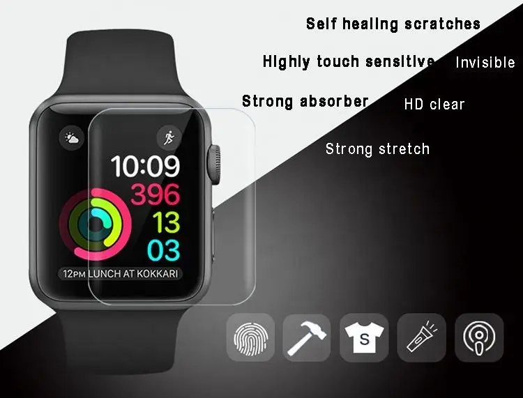 LFD901 Smartwatch Hydrogel 3D Screen Protector Guard Film Watch 41mm 45mm 42mm 44mm for Apple Smart Watch for Iphone Tpu Film