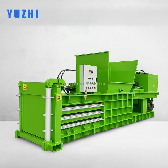 Industrial Horizontal Baler for Recycling for Waste Paper Film Scraps Aluminum Can Scrap Metal Baler