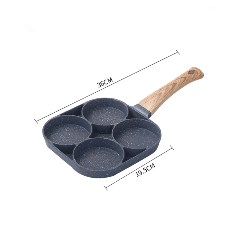 4 In 1 Multi Egg Frying Pan Amazon Hot Mini Four Hole Egg Pan Non Stick ...