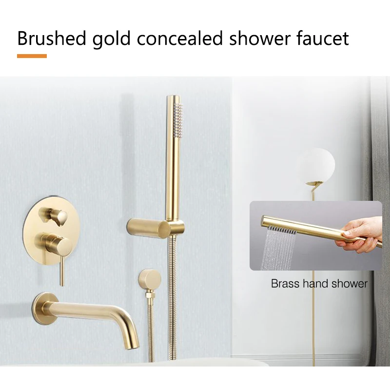 Shower Mixer Taps, Shower Water Mixer Zinc Alloy Bathroom Bathtub Single Handle Faucet Wall Mounted Hot and Cold Water Mixing Shower Mixer Tap RV