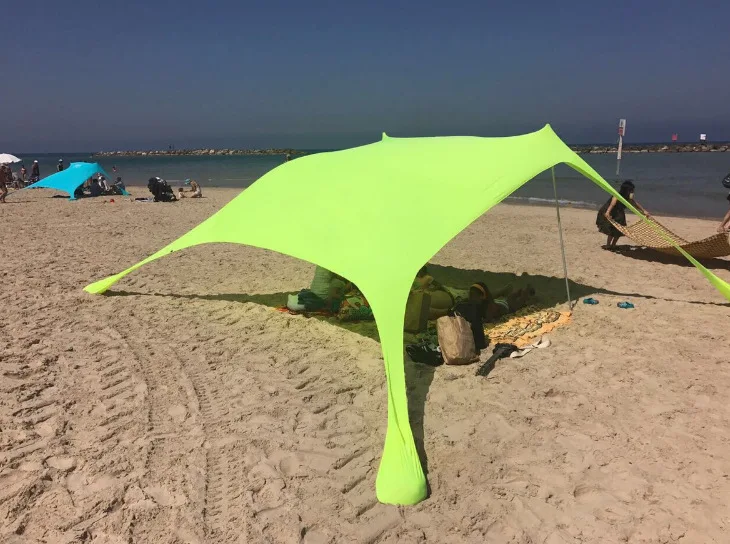 Tenda Da Spiaggia Shadysand UPF 50+ - Familare, Leggera, Anti UV - Per 5 Persone - Ideale Per Mare, Montagna E Campeggio - Foto 2