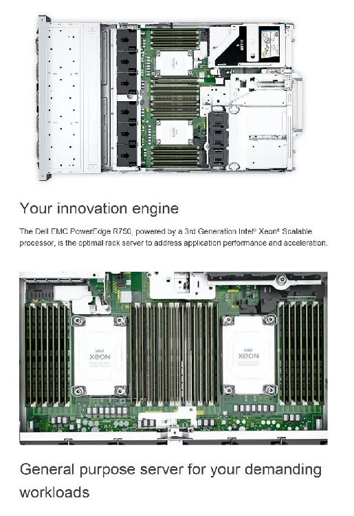 dell poweredge r750 r640 r650 r740 r750xs r940... Dells EMC Poweredge R640 R650 R740 R750 R940 New Custom Host Servidor ...