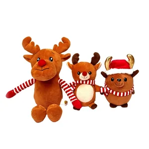Wholesale Reindeer Dolls Deer Pillow Soft Toys China Animal Baby Toy Stuffed Christmas Plush