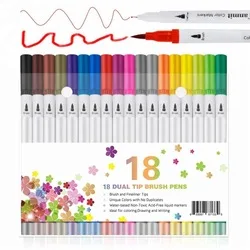 dual tip brush marker