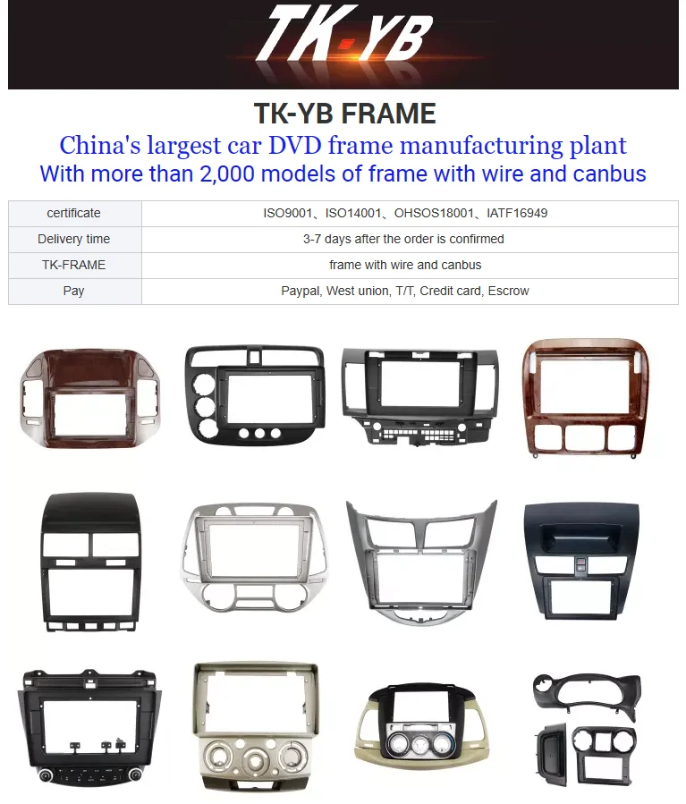 2 Din Car Radio Fascia Frame for Mercedes Benz Sprinter W211 W204 W210 ...