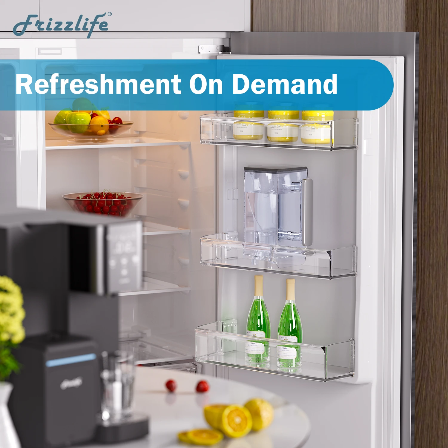 Countertop TDS Monitoring Filter Life Display Reverse Osmosis System Water Filter Dispenser With Large Tank