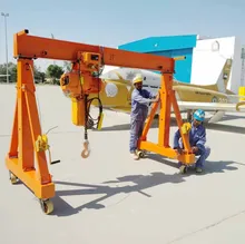 Mini mobile gantry crane warehouse dock workshop handling equipment