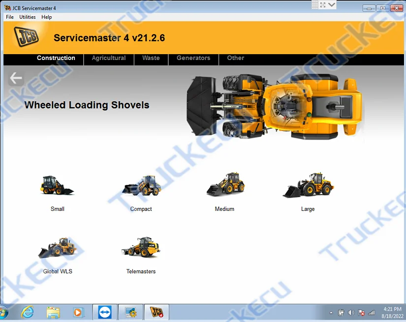 For Jcb Diagnostic Kit Dla Data Link Adapter Servicemaster 4