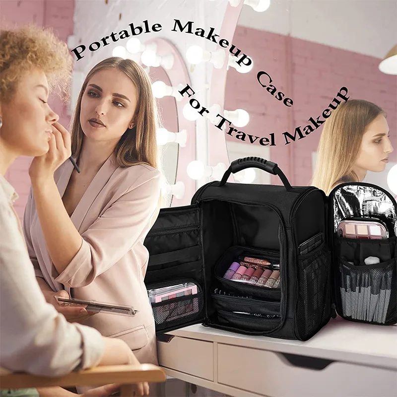 Extra Large Makeup Case Cosmetic Travel Makeup Bag Professional