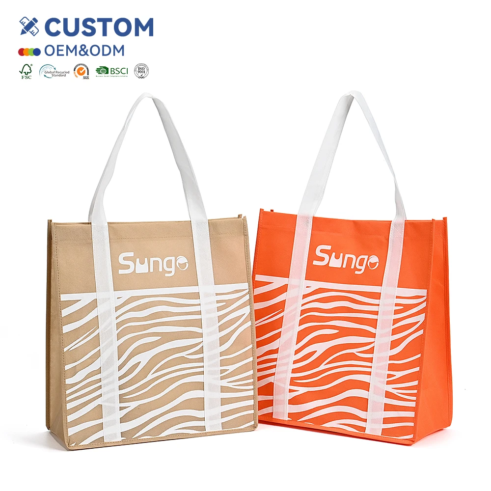 Professional Manufacturer Supplier's Handled Non-Woven Bag Printed with Letter Pattern for Gift Giving