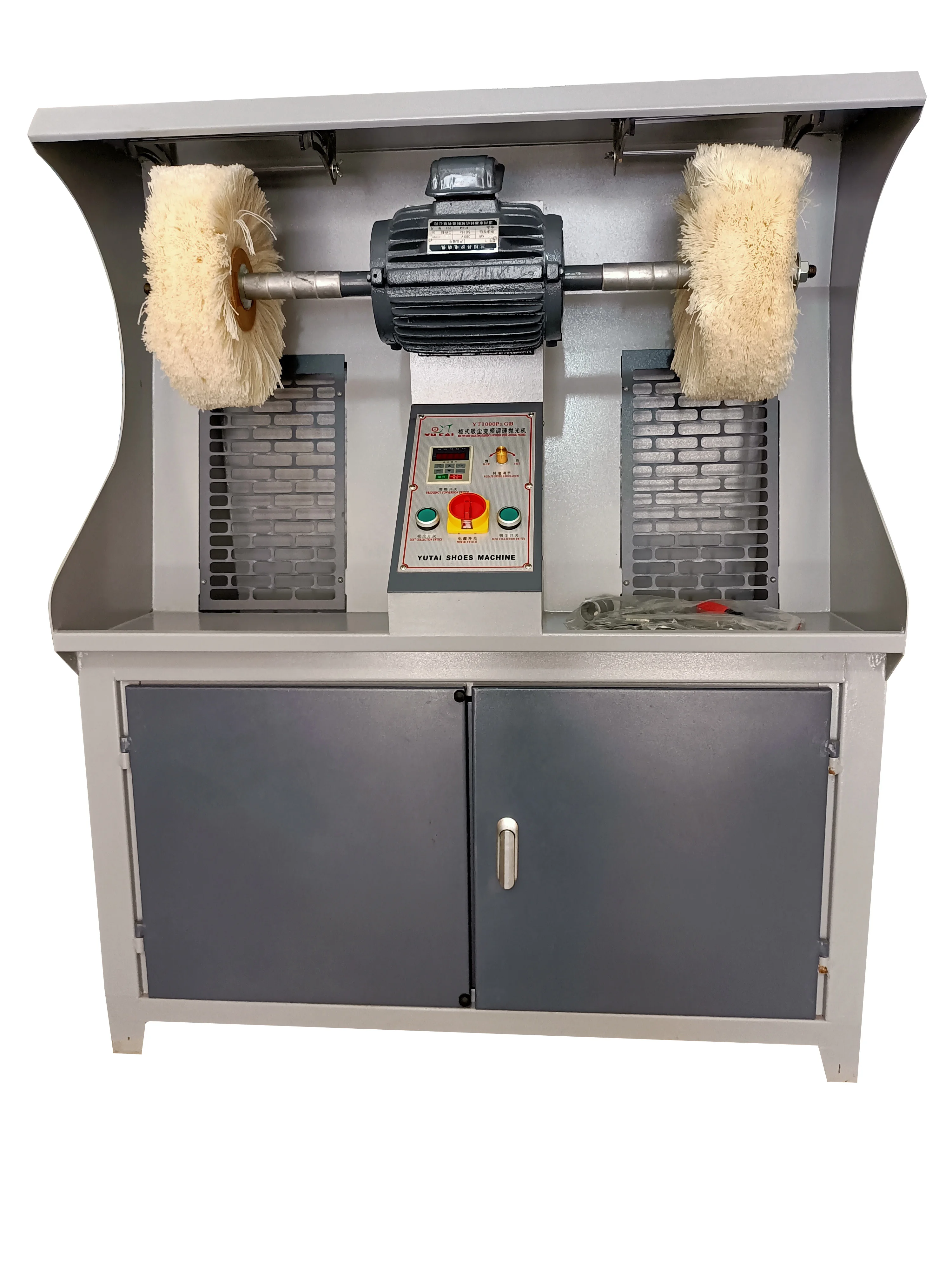 YUTAI Shoe Polishing Buffing Machine with Motor Core Component for Leather Production Machinery