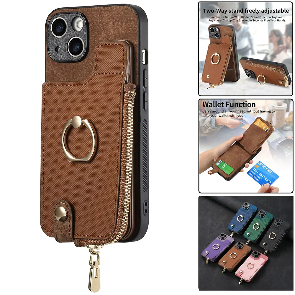 Holder Flip Phone Cover For Samsung Galaxy A15 5G Anti Fall Case Drop Wallet Mobile Purse Proof Luxury Cell Sjk347 supplier