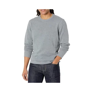 For Essentials Men's Button up Collar Regular Sleeve Sweatshirt (Available in Big & Tall)