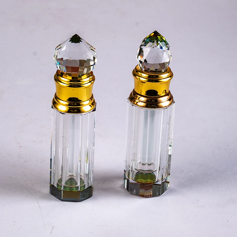 Cheap Wholesale Replaceable Bottle Cap Customizable Glass Empty Bottle 3ml Small Convenient Crystal Perfume Bottle