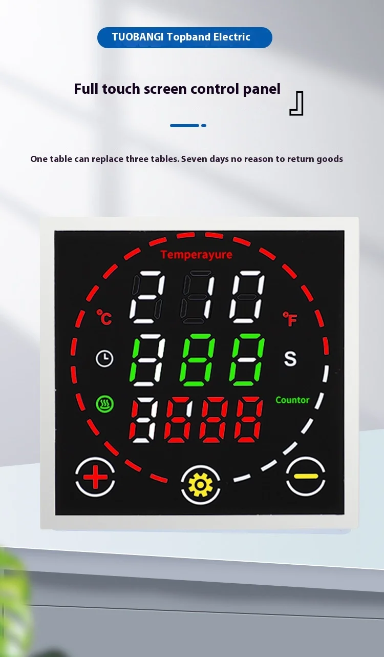 Three-in-One Touch Screen TS600 Temperature Controller Hot Stamping Machine Functionality 100~240VAC Power Supply 1 Year