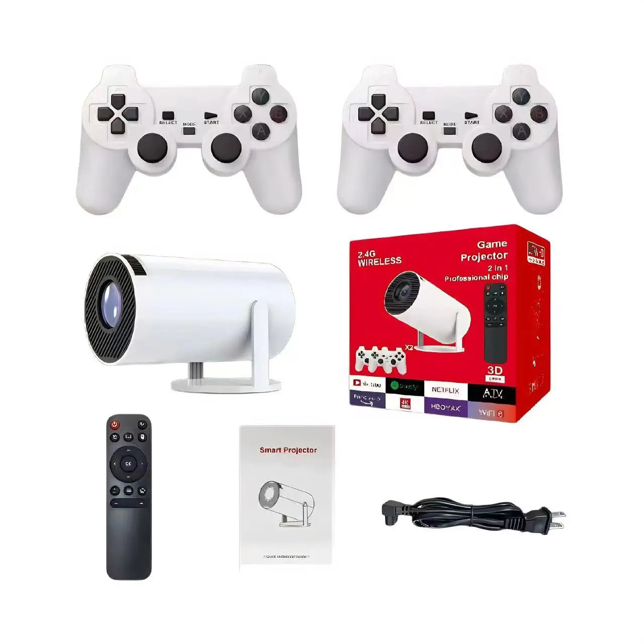 Ultra Short Throw Projector 4k - X10 PLUS Controller Gamepad