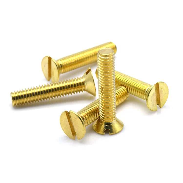 Flat Head Slotted Counter Sunk Wood Screws