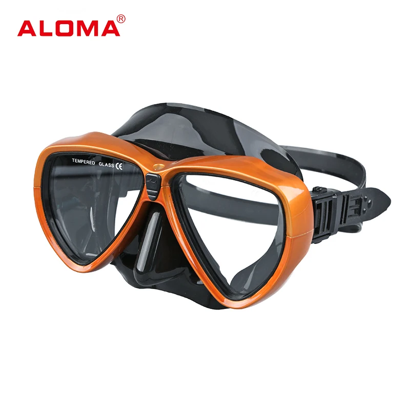 ALOMA Professional diving gear Water Sport silicone free diving mask
