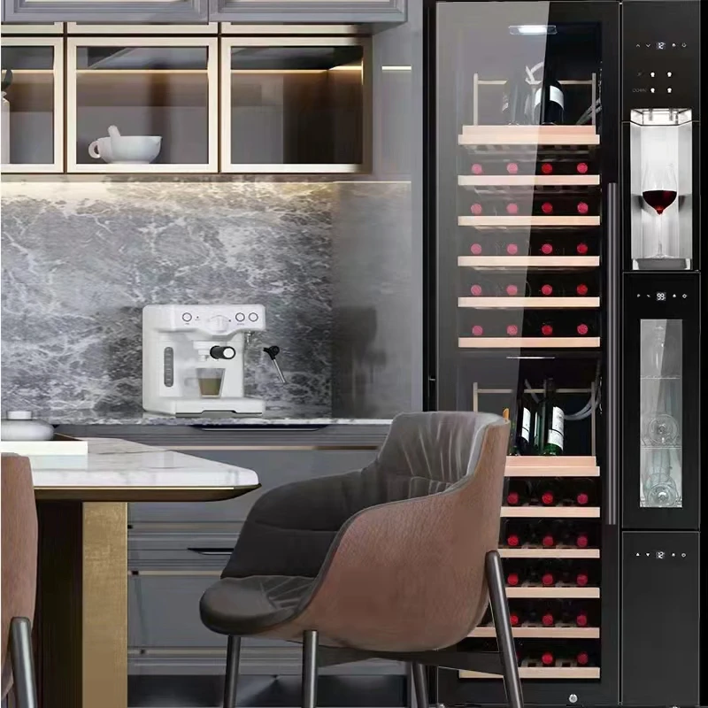 Built In 64 Bottles Wine Cellar Cooler Refrigerator Fridge And Wine