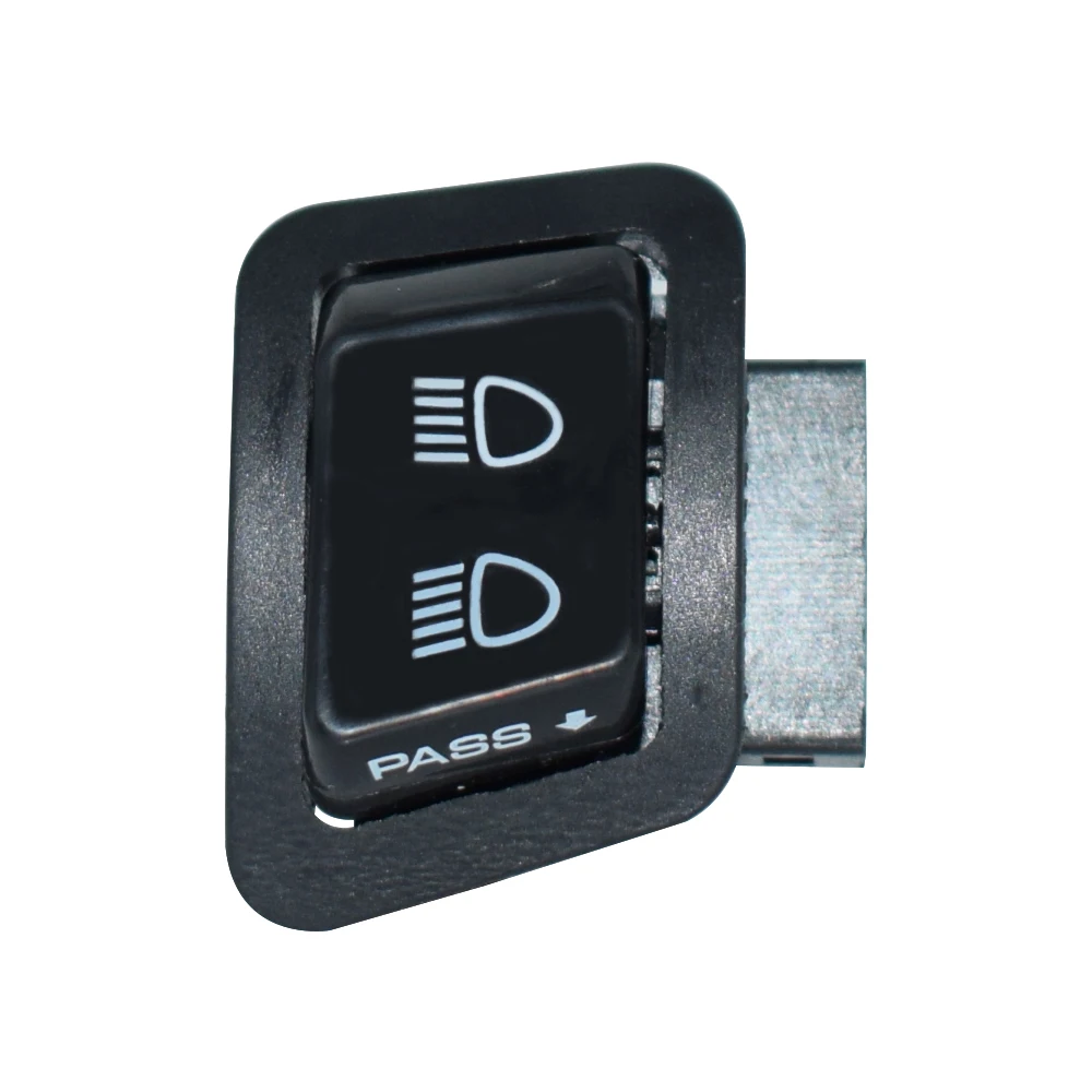 Motorcycle Headlight Switch Button High Low Beam Pass Overtaking Light