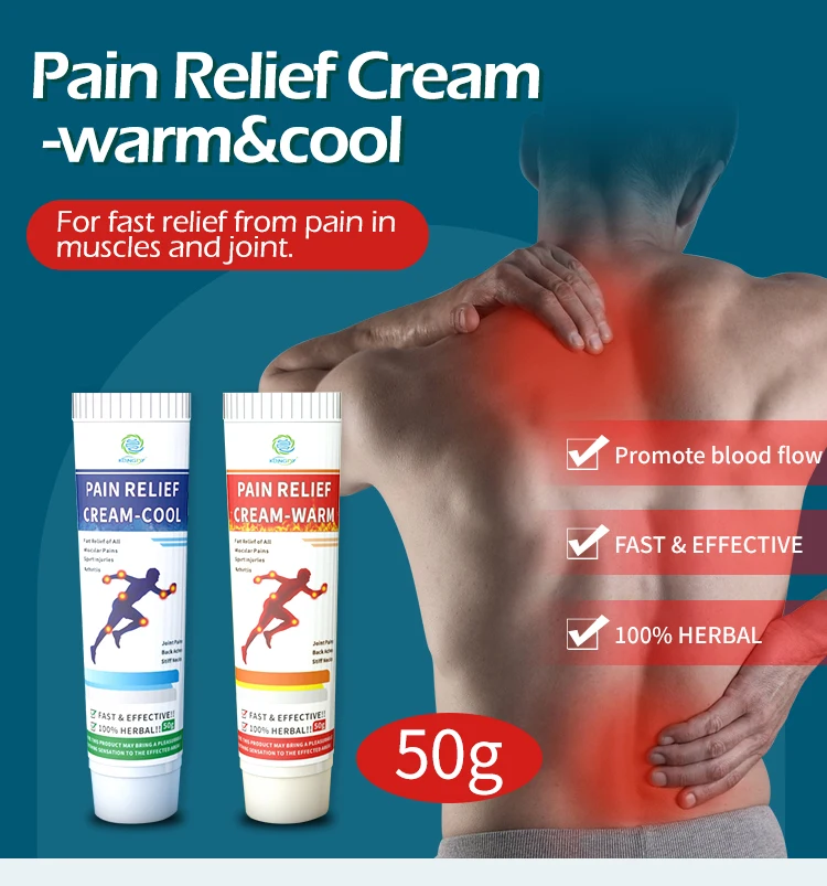 New Products Muscle Knee And Joint Pain Relief Gel Cream Cool Ointment 50g Pain Relief Cream
