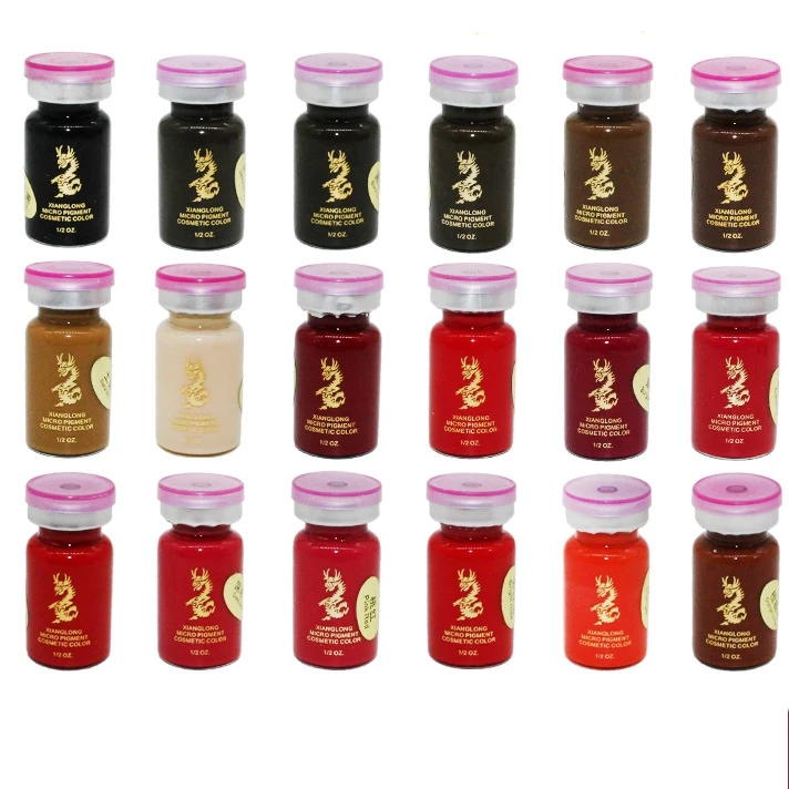 Dragon Micro Pigment Cosmetic Color 8ML Ampoule PMU Ink Micropigment Permanent Makeup Eyebrows Tattoo Microblading Lip