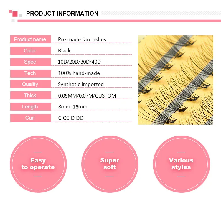 Softer Feel 20D Individual Eyelashes - Natural & Customizable