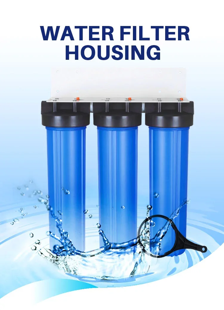 House Water Filter System Home Water Filtration 3 Stage 20 Inch Big