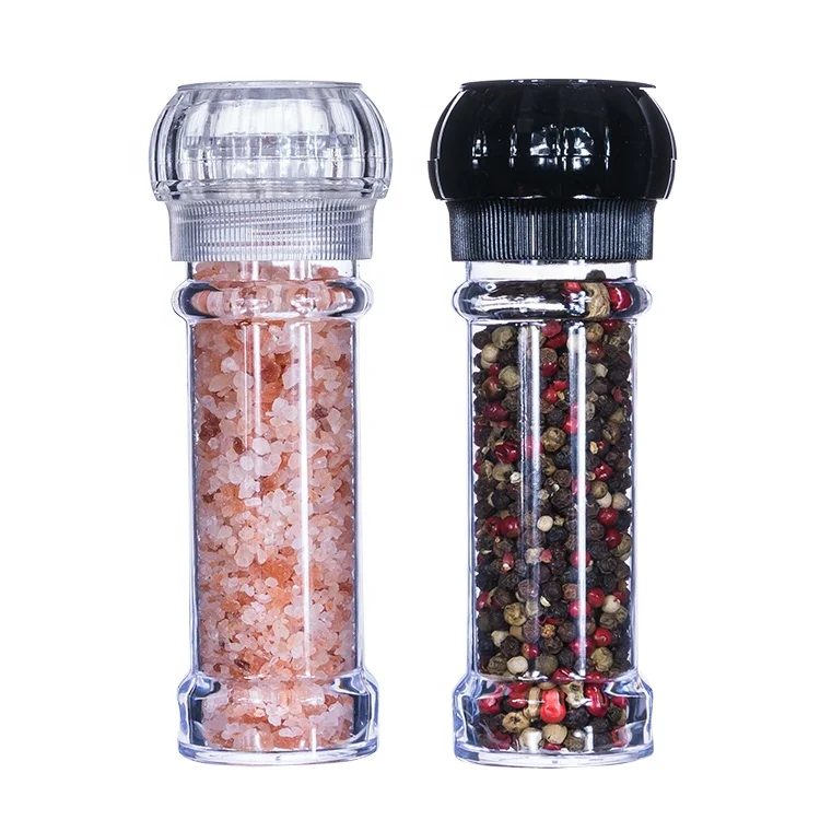 ZHA & CO. Portable Spice Grinder for Kitchen | Leak Proof Mini Seasoning  Bottles | Spice Grinder with Funnel | For Travel and Camping Spice Mill Set