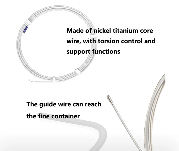 Medical Ptfe Hydrophilic Nitinol Contrast Guide Wire J Tip Urology 0.