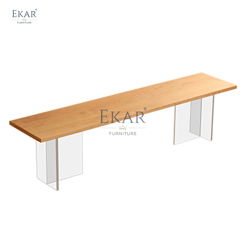 product new design modern acrylic rectangular dining table kitchen dining table set 4 chairs by ekar furniture-65