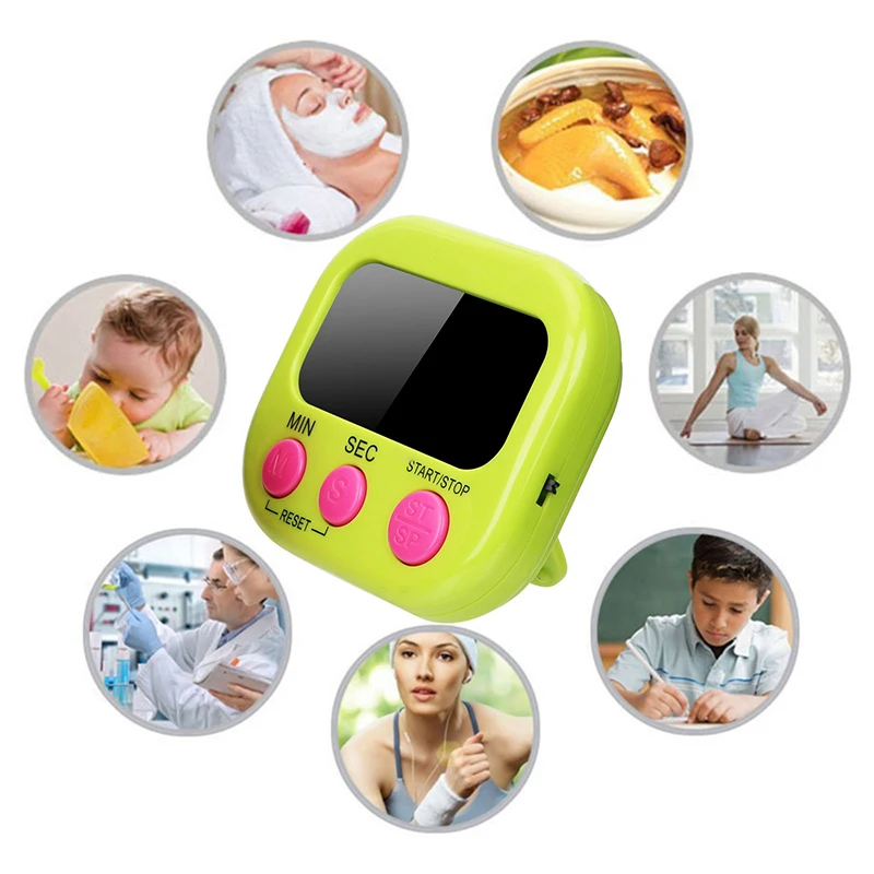 Digital Kitchen Timer LCD Digital Countdown Timer Cooking Timer Alarm Clock Home Kitchen Cronometro De Cocina Digital