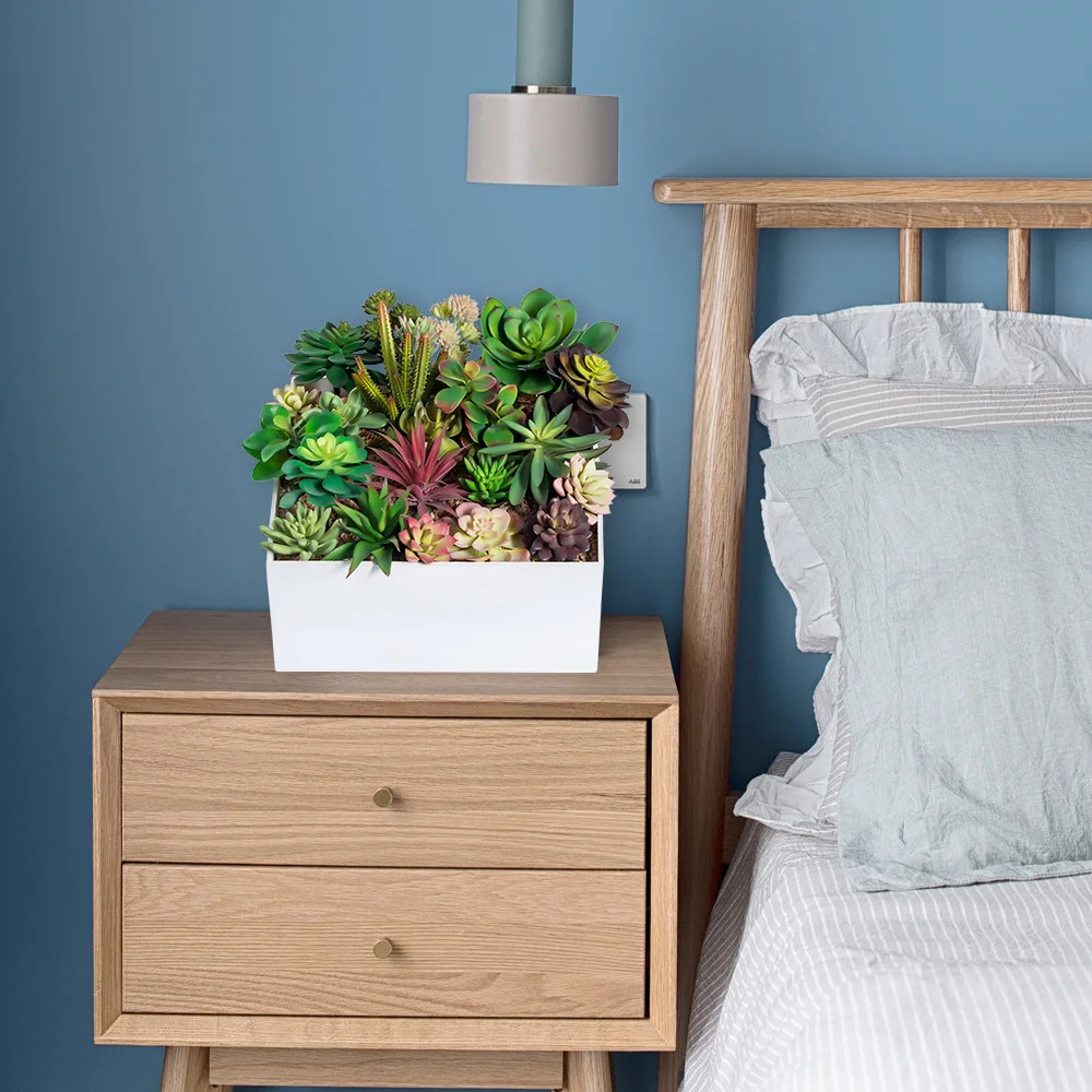 Оптовая продажа, дешевый декоративный мини-кактус в ассортименте, для улицы и помещений, подвесная композиция, искусственные растения, суккуленты для продажи