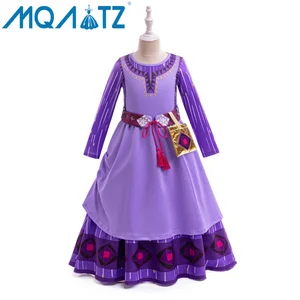 MQATZ Hot Sale Kids Princess Cosplay Girls 4 Years Purple Costume Princess Dresses for Girls