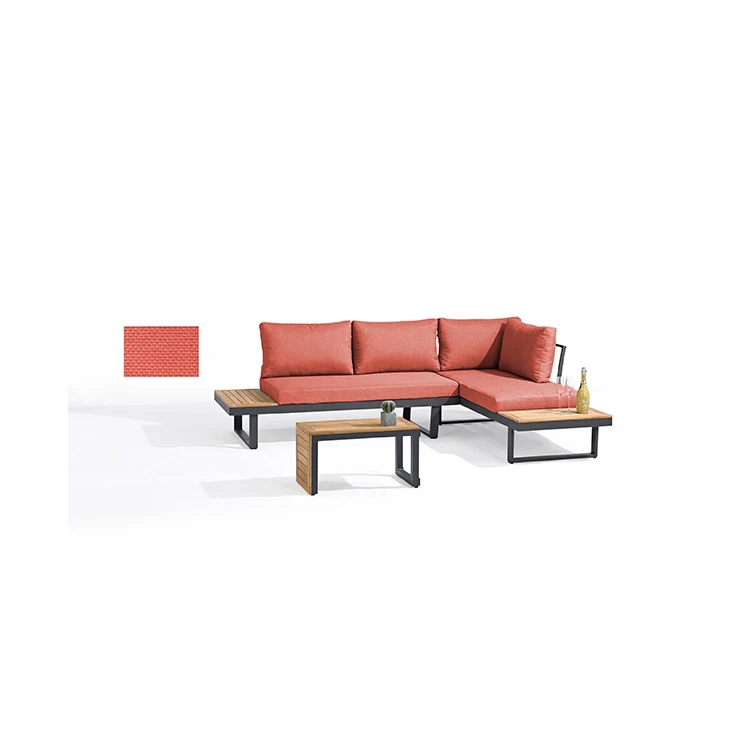 Комплект металлических диванов для патио Uland, уличная двухспальная кровать, домашняя многофункциональная мебель для отдыха