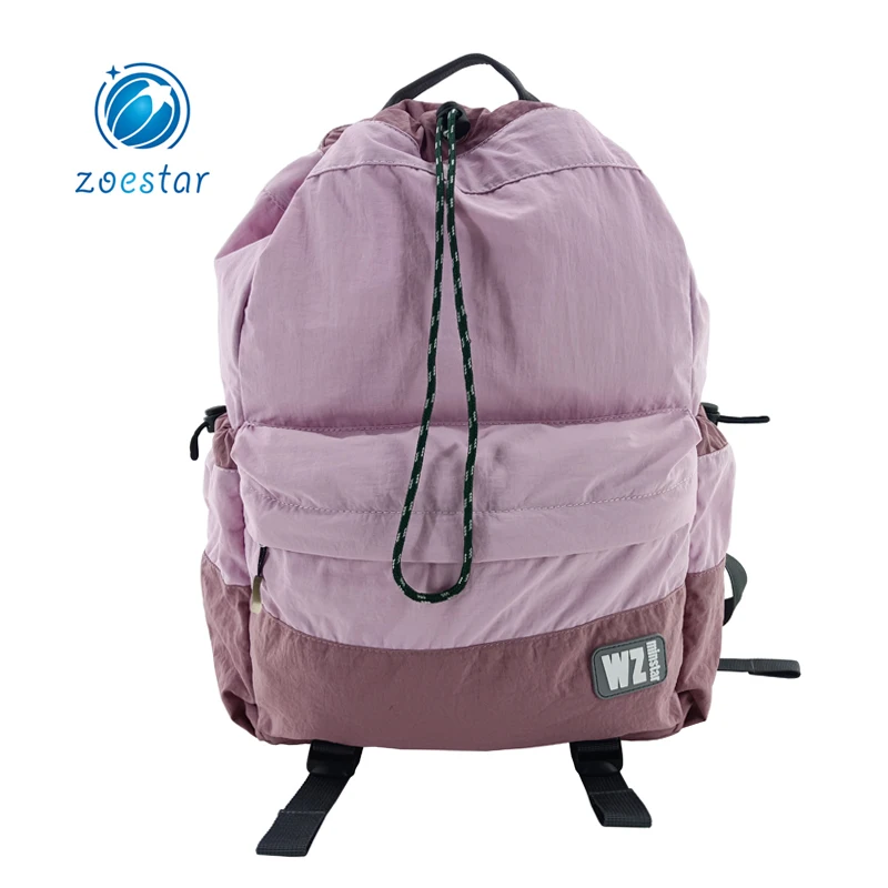 Soft and Multi-colors Drawstring Backpack Bag Gym Sports Daily String Bags padded Shoulder Straps supplier