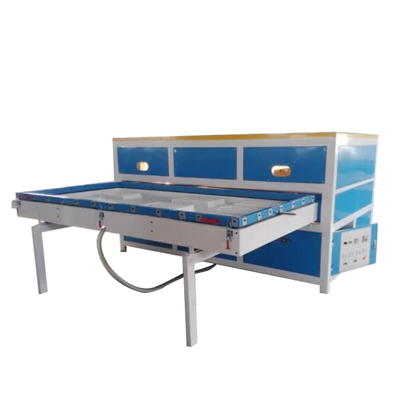 Automatic Silicone Rubber Sheet PVC Film Vacuum Press Laminating Machine For Furniture Wood Door