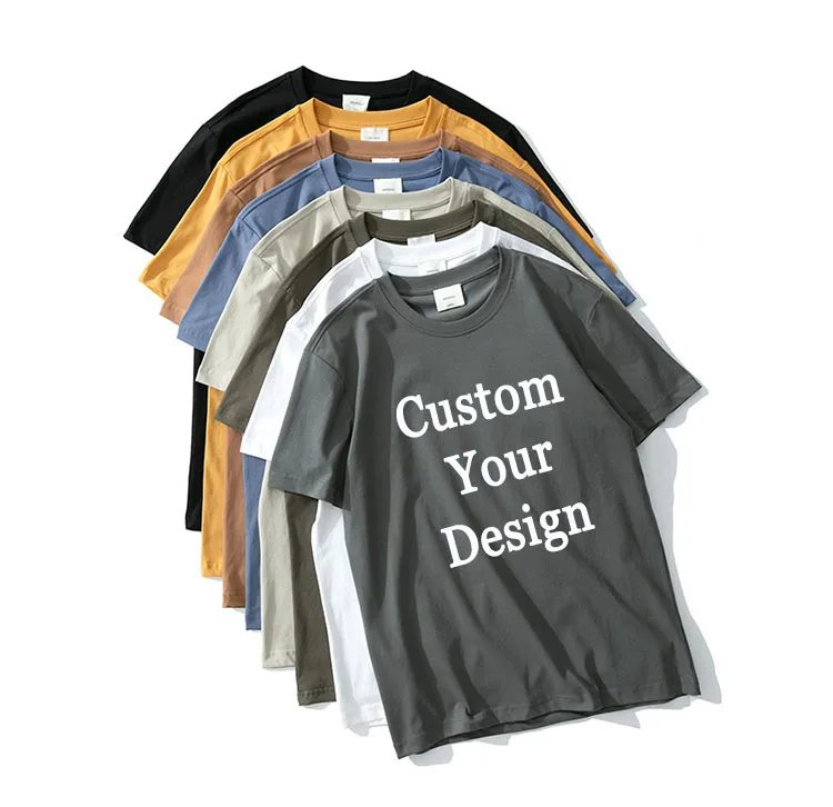 Oem High Quality Digital Printing 100% Cotton 210gsm T-Shirt Design Custom  LOGO Screen Printing Men T Shirt Tshirt