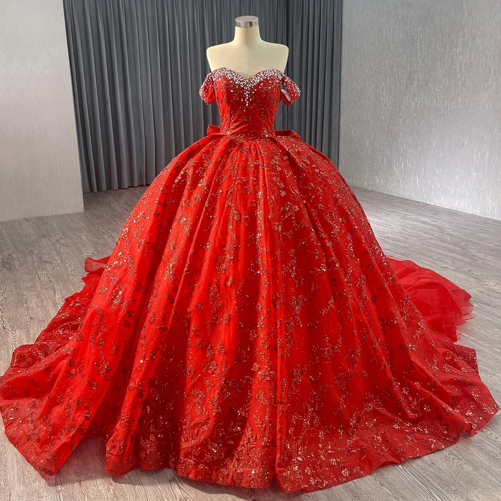 green emerald velvet dress Crystal Beading and Sequin Appliqué Glitter Tulle Quinceañera Dress main image 0