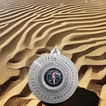Boussole De Prière Portable - Direction Qibla, Acrylique, 10cm - Pour Camping, Randonnée