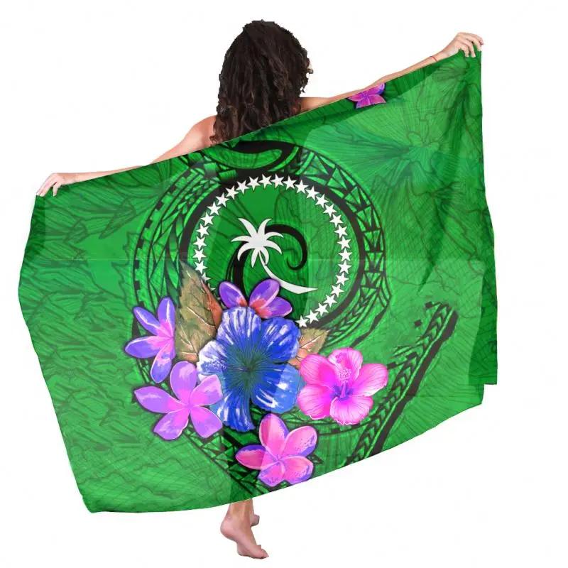 Wholesale الرجال إندونيسيا Chuuk البولينيزية هاواي القبلية زهرة الهيسكوز طباعة اللباس المرأة زائد حجم ملابس السباحة ردائه From M Alibaba Com