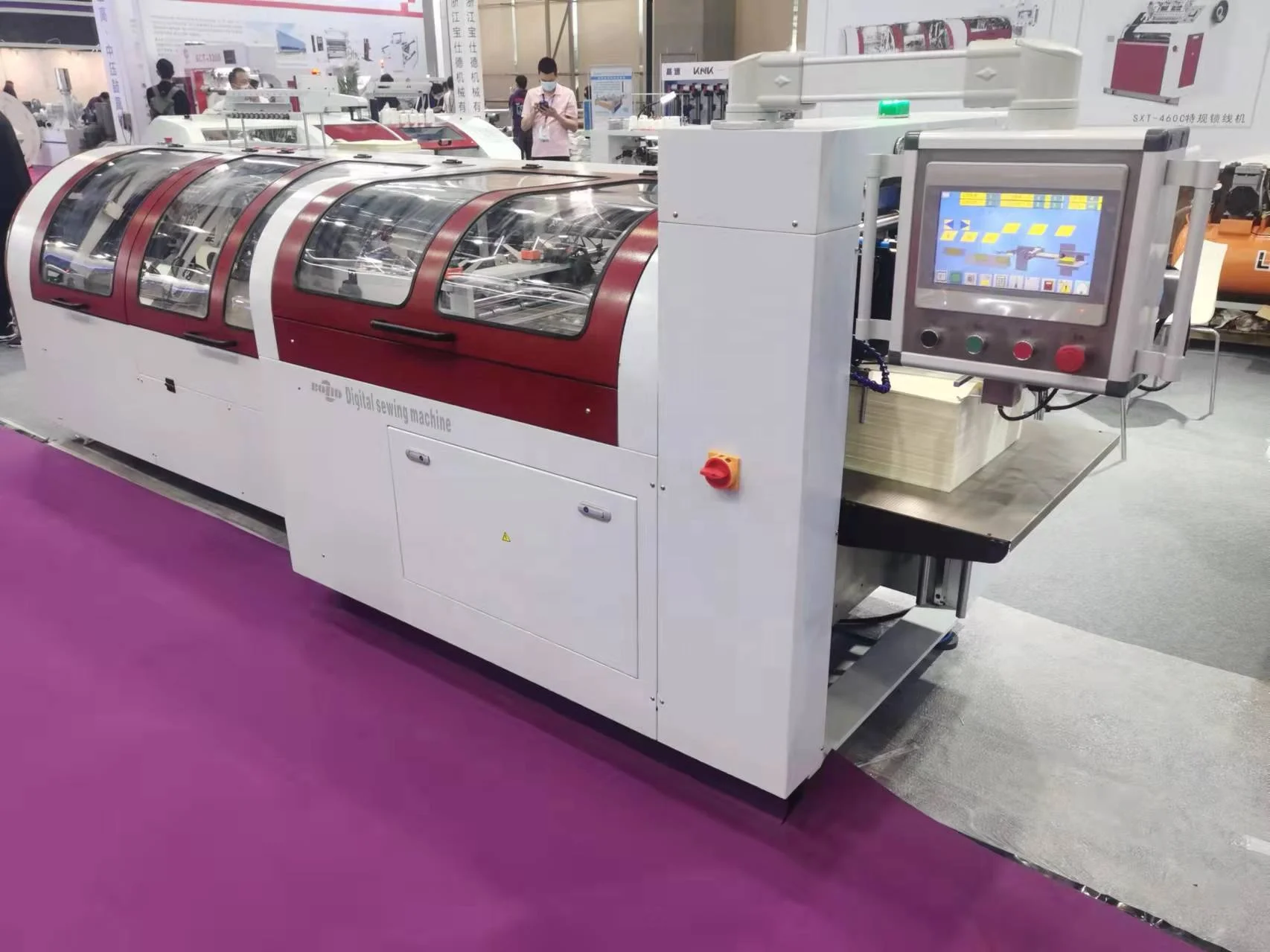 High Speed Digital Thread Book Binding Sewing Machines Books Making Machine Automatic Gathering and Sewing Line