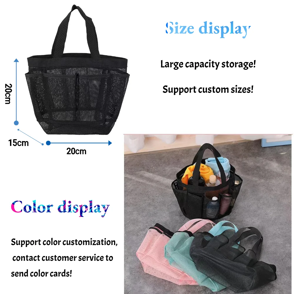 Handbag Mesh Beach Tote Bag For Women Big Capacity Shoulder Handbags Pool Bag Shopping Picnic Travel Essentials Large-capacity