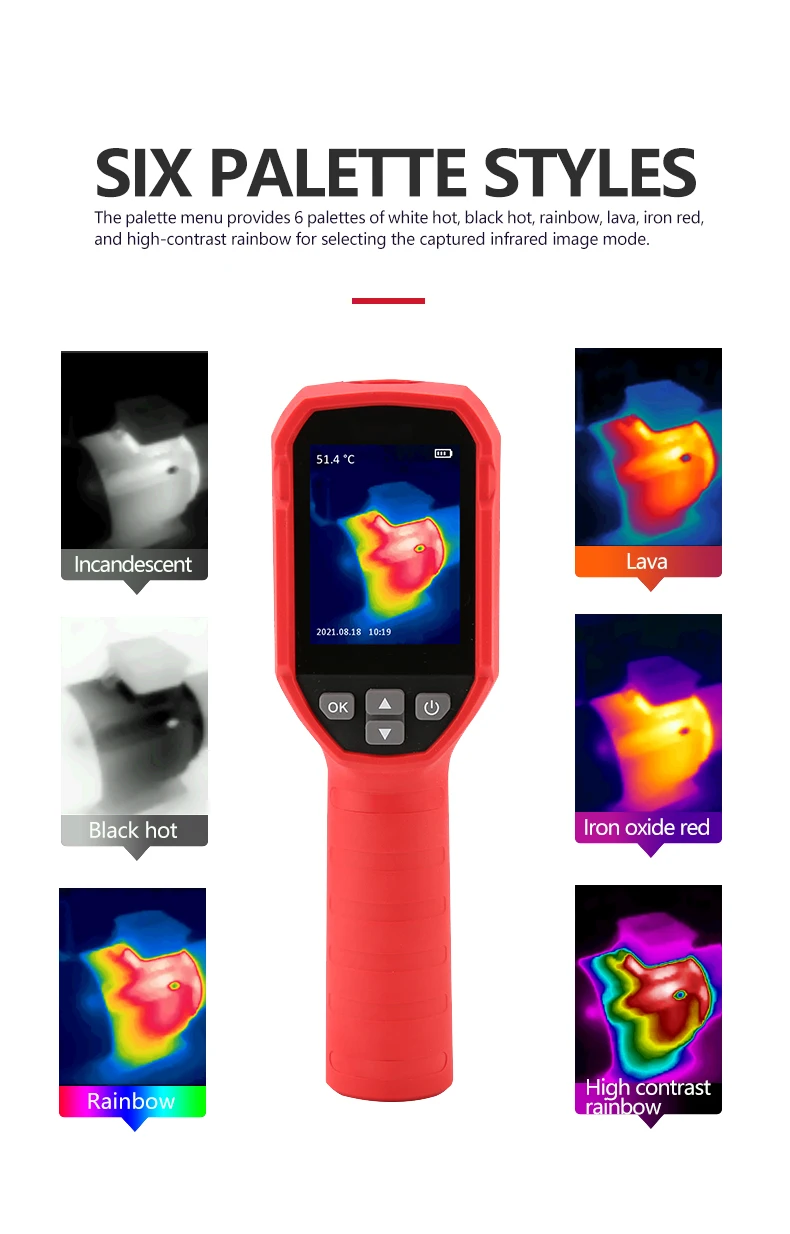 UNI-T UTI120S Thermal Imaging Camera 120x90 Pixel Construction Thermal Imager for Repair Floor Heating Tube Testing Phone Repair