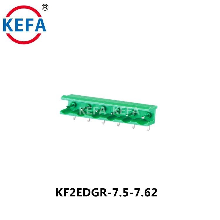 وحدة طرفية قابلة للتوصيل مصنوعة من مادة البولي أميد 66 (PA66) بسعة 7.5/7.62 مم وتيار 300 فولت و20 أمبير، جديدة بالكامل - KF2EDGR-7.5/7.62mm