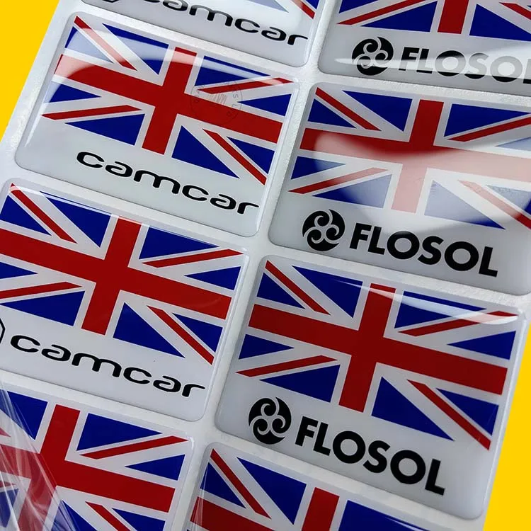 product high performance customized waterproof urethane epoxy decal polyurethane resin domed car logo stickers-10