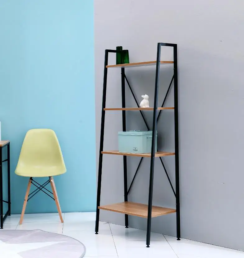 4-уровневая промышленная лестница книжный шкаф стоящие книжные полки для