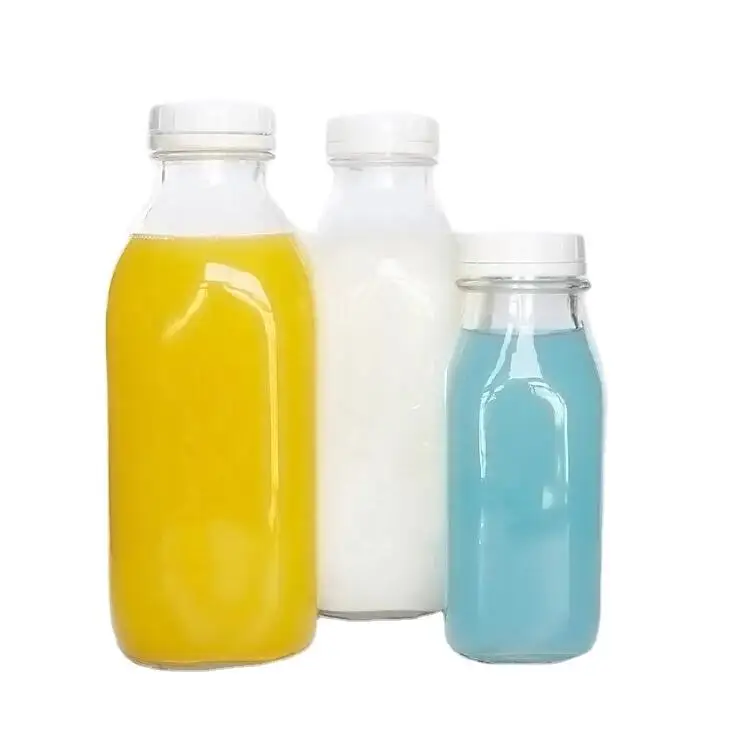 Buy Wholesale China 2 Oz 6 Oz 8 Oz 10 Oz 12 Oz 16 Oz Clear French Square  Beverage Glass Bottle Cold Pressed Juice Bottle & Beverage Glass Bottle at  USD 0.08