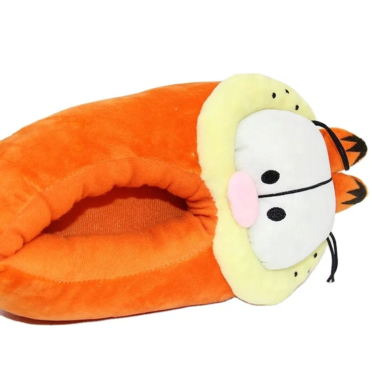 Мягкие чучела с презентабельным видом одежды с изображением кота Гарфилда; Плюшевые тапочки в виде персонажа из мультфильма шлёпанцы для женщин